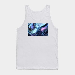 Cosmic Galaxy Stars Swirls Tank Top